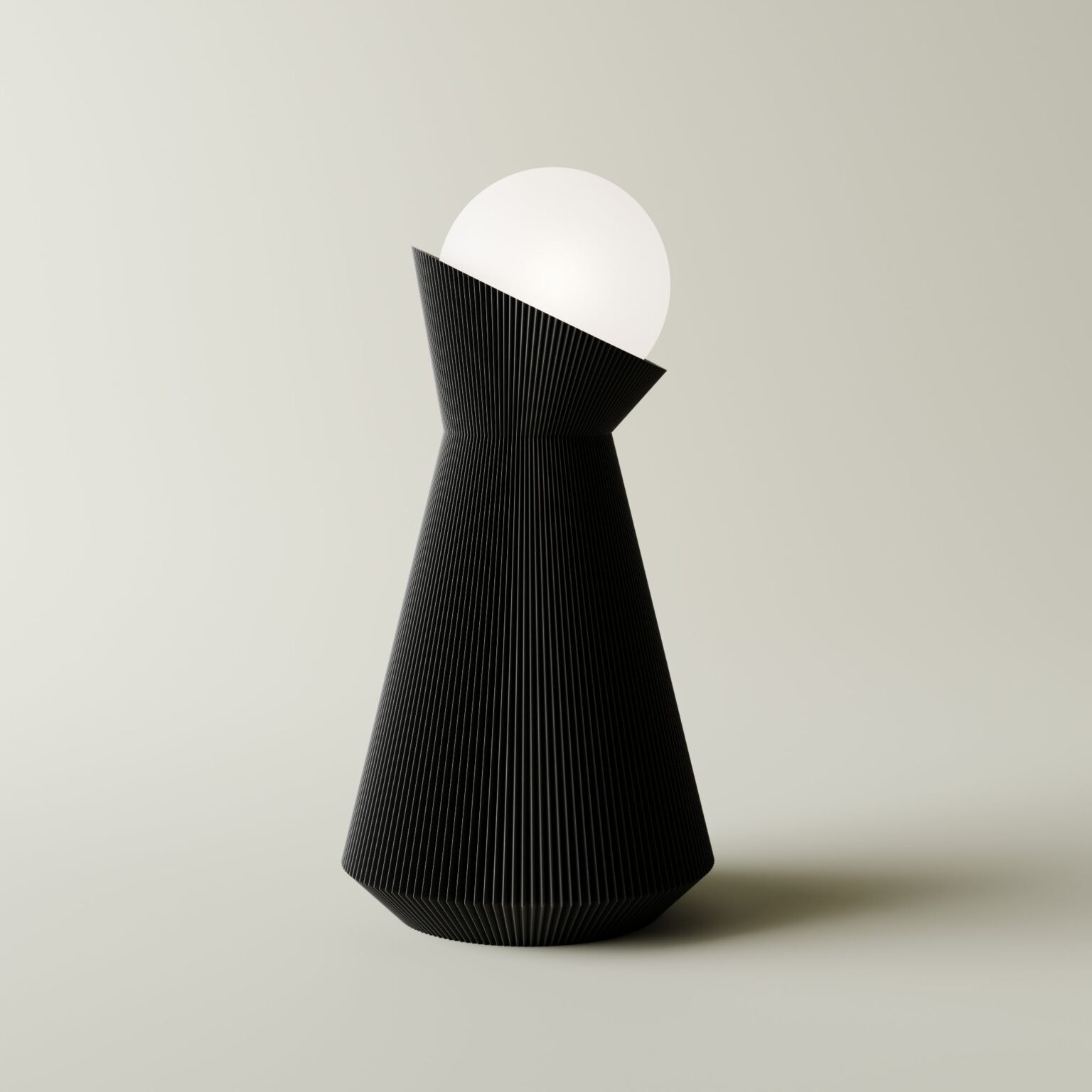 Sera table lamp in charcoal