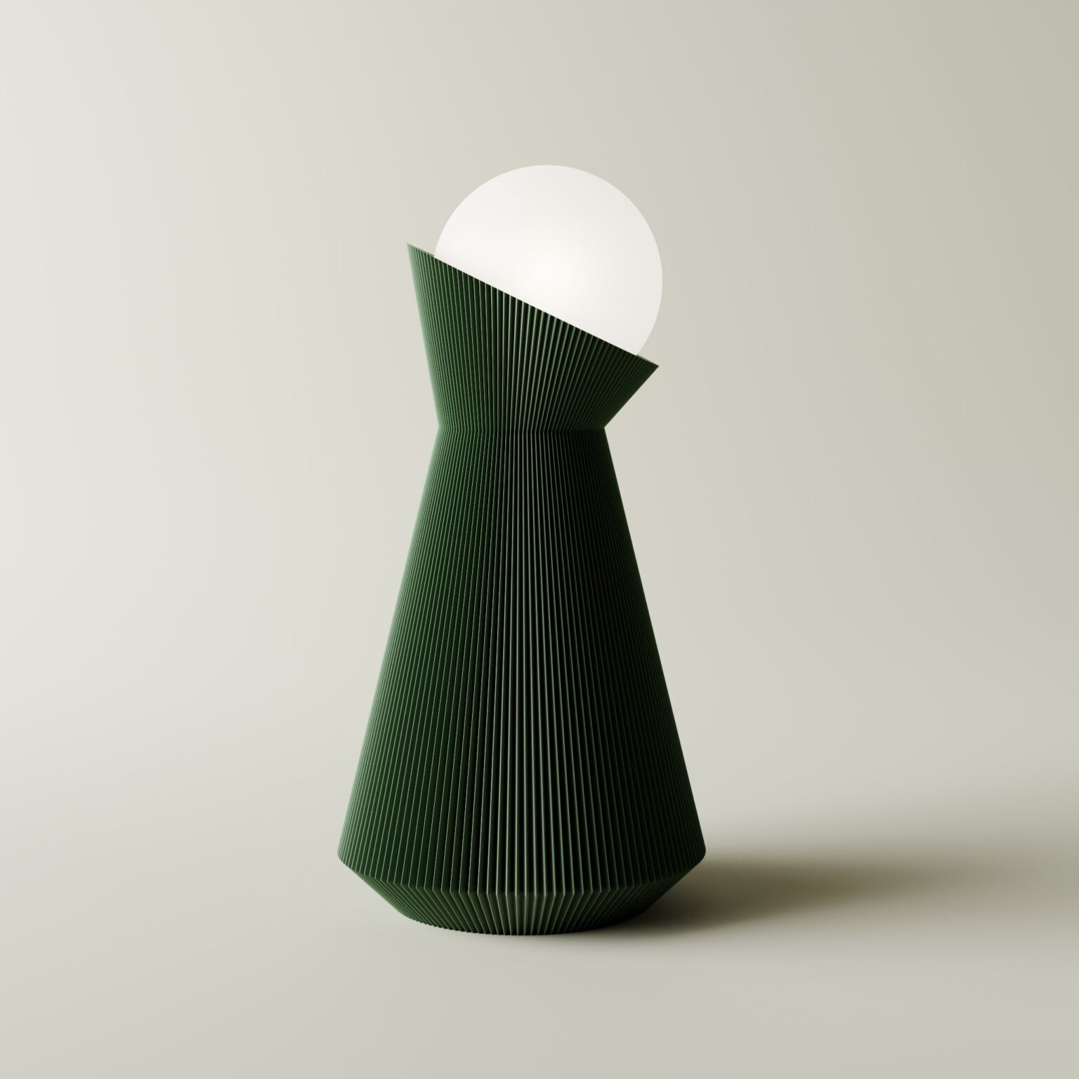 Sera table lamp in forest green